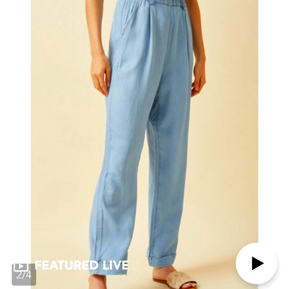 Light blue Tencel pants